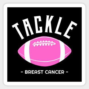 Tackle Breast Cancer - Pink Football Sticker